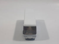2001 Tomy Tomica Jr. Pocket Cars No. J004 Mitsubishi Fuso Aero Queen Bus "Highway Bus" White and Blue Miniature Micro 1/207 Scale Die Cast Toy Car Vehicle