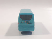 2001 Tomy Tomica Jr. Pocket Cars No. J004 Mitsubishi Fuso Aero Queen Bus Light Blue Miniature Micro 1/207 Scale Die Cast Toy Car Vehicle