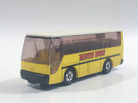 1988 Tomy Tomica No. 41 Isuzu Super Hi-Decker Bus "Hato Bus" Yellow and White 1/145 Scale Die Cast Toy Car Vehicle