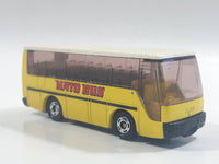 1988 Tomy Tomica No. 41 Isuzu Super Hi-Decker Bus "Hato Bus" Yellow and White 1/145 Scale Die Cast Toy Car Vehicle