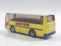 1988 Tomy Tomica No. 41 Isuzu Super Hi-Decker Bus "Hato Bus" Yellow and White 1/145 Scale Die Cast Toy Car Vehicle