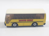 1988 Tomy Tomica No. 41 Isuzu Super Hi-Decker Bus "Hato Bus" Yellow and White 1/145 Scale Die Cast Toy Car Vehicle