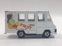 1995 Tomy Tomica No. 93 Toyota Quick Delivery Van "Fruit" White 1/72 Scale Die Cast Toy Car Vehicle with Opening Rear Doors