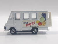 1995 Tomy Tomica No. 93 Toyota Quick Delivery Van "Fruit" White 1/72 Scale Die Cast Toy Car Vehicle with Opening Rear Doors