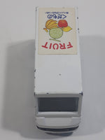 1995 Tomy Tomica No. 93 Toyota Quick Delivery Van "Fruit" White 1/72 Scale Die Cast Toy Car Vehicle with Opening Rear Doors