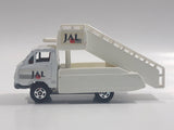 Vintage 1974 Tomica Tomy Pocket Cars No. 38 50 Toyota Hiace JAL Japan Airlines Airport Airplane Stairs Truck White 1/68 Scale Die Cast Toy Car Vehicle Made in Japan