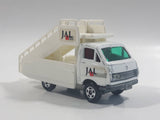 Vintage 1974 Tomica Tomy Pocket Cars No. 38 50 Toyota Hiace JAL Japan Airlines Airport Airplane Stairs Truck White 1/68 Scale Die Cast Toy Car Vehicle Made in Japan