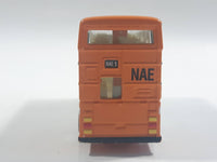 Edocar New Airport Express Double Decker Bus Orange and White Die Cast Toy Car Vehicle