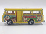 Tomy Tomica No. 60 Mitsubishi Rosa Bus Doraemon 1/85 Scale Yellow Die Cast Toy Car Vehicle with Opening Door