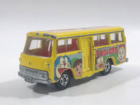 Tomy Tomica No. 60 Mitsubishi Rosa Bus Doraemon 1/85 Scale Yellow Die Cast Toy Car Vehicle with Opening Door