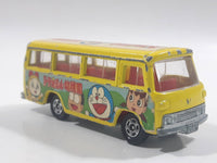 Tomy Tomica No. 60 Mitsubishi Rosa Bus Doraemon 1/85 Scale Yellow Die Cast Toy Car Vehicle with Opening Door