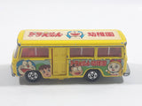 Tomy Tomica No. 60 Mitsubishi Rosa Bus Doraemon 1/85 Scale Yellow Die Cast Toy Car Vehicle with Opening Door