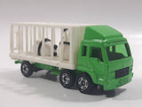 1988 Tomy Tomica No. 7 Fuso Container Truck Panda Bears Green and White 1/102 Scale Die Cast Toy Car Vehicle