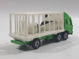 1988 Tomy Tomica No. 7 Fuso Container Truck Panda Bears Green and White 1/102 Scale Die Cast Toy Car Vehicle