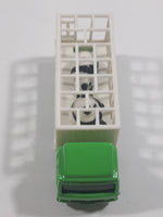 1988 Tomy Tomica No. 7 Fuso Container Truck Panda Bears Green and White 1/102 Scale Die Cast Toy Car Vehicle