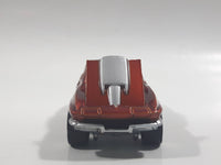1997 Johnny Lightning Classic Customs No. P163 1967 Corvette 427 Dark Orange Copper Die Cast Toy Car Vehicle with Opening Hood and Good Year Rubber Tires 1/10,000 Limited Edition