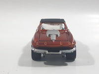 1997 Johnny Lightning Classic Customs No. P163 1967 Corvette 427 Dark Orange Copper Die Cast Toy Car Vehicle with Opening Hood and Good Year Rubber Tires 1/10,000 Limited Edition
