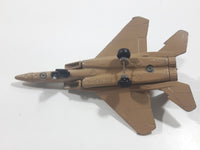 1990s Zee Toys Zylmex Dyna Flites A211 F-15 Fighter Jet Airplane Camouflage Brown Die Cast Toy Car Vehicle