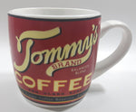 Tommy's Brand Balanced Blend Coffee Red Ceramic Coffee Mug Cup