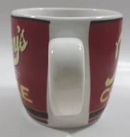 Tommy's Brand Balanced Blend Coffee Red Ceramic Coffee Mug Cup