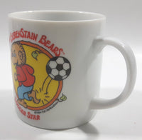 Vintage 1984 S. J. Berenstain The BerenStain Brother Bear Soccer Star White Ceramic Coffee Mug Children's Book Character Literature Collectible