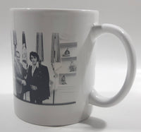 Vintage Elvis Presley and Richard Nixon Meet White Ceramic Coffee Mug Cup