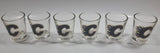 Calgary Flames NHL Ice Hockey Team Hunter Collector Glass Set of 6 Shooter Shot Glasses