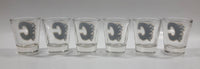 Calgary Flames NHL Ice Hockey Team Hunter Collector Glass Set of 6 Shooter Shot Glasses