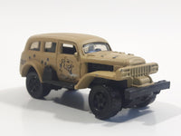 2010 Matchbox Medieval Rides Jungle Crawler Matte Beige Brown Die Cast Toy Car Vehicle