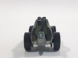 2002 Hot Wheels Pavement Pounders Enforcer Matte Green Enforcer Die Cast Toy Car Vehicle - Missing Missiles