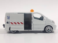 Majorette Renault Trafic Construction Service White 1/64 Scale Die Cast Toy Car Vehicle with Opening Sliding Side Door