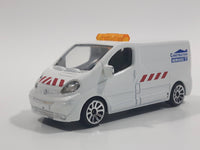 Majorette Renault Trafic Construction Service White 1/64 Scale Die Cast Toy Car Vehicle with Opening Sliding Side Door