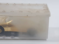 Rare Sohbi Ferrari Testarossa Gold Chrome Die Cast Toy Car Vehicle in Case