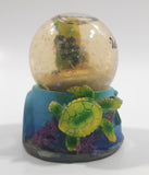 Isla Tortuga, Costa Rica Ocean Turtle Themed 2" Miniature Snow Globe Fridge Magnet - Tilted