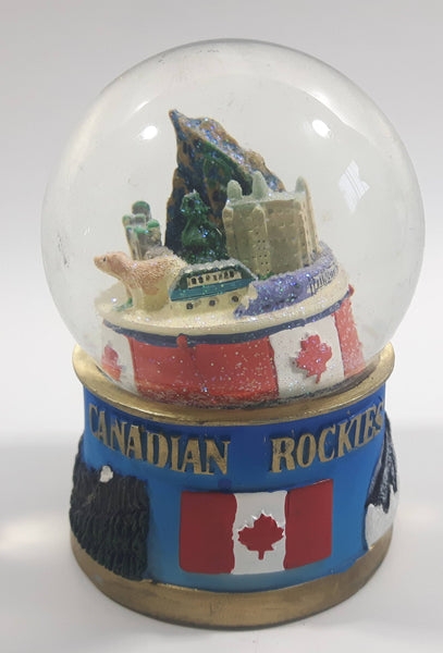 Canadian Rockies 3 1/2" Miniature Snow Globe - Tilted