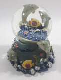 Ocean Shores, Washington 3D Dolphin Themed 3 1/2" Miniature Snow Globe - Tilted