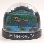 Minnesota Moose Themed 2 1/4" Miniature Plastic Snow Globe