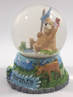 Santa Fe, New Mexico Bear Fish Deer Butterfly Mountain Themed 3 1/2" Snow Globe