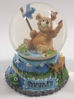 Santa Fe, New Mexico Bear Fish Deer Butterfly Mountain Themed 3 1/2" Snow Globe