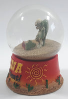 Arizona It's A Dry Heat! Skeleton Cactus Desert Themed 3 1/2" Sand Filled Snow Globe