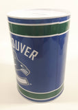 Vancouver Canucks NHL Ice Hockey Team 6" Tall Tin Metal Round Coin Bank