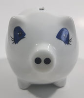 Vancouver Canucks NHL Ice Hockey White Ceramic Piggy Coin Bank - Official NHL Product - 1 Chip 1 Crack