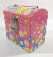 2001 Warner Bros. Looney Tunes Tweety Bird with Flowers Pink Jewelry Box