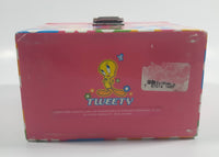 2001 Warner Bros. Looney Tunes Tweety Bird with Flowers Pink Jewelry Box