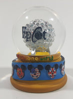 Disney Parks Authentic Original Epcot One Mouse One World 2 1/2" Miniature Snow Globe