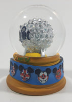 Disney Parks Authentic Original Epcot One Mouse One World 2 1/2" Miniature Snow Globe