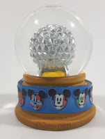 Disney Parks Authentic Original Epcot One Mouse One World 2 1/2" Miniature Snow Globe