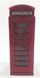 1998 Zelox British London, England Red Metal Phone Box Telephone Booth Coin Bank