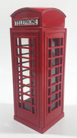 1998 Zelox British London, England Red Metal Phone Box Telephone Booth Coin Bank