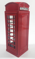 1998 Zelox British London, England Red Metal Phone Box Telephone Booth Coin Bank